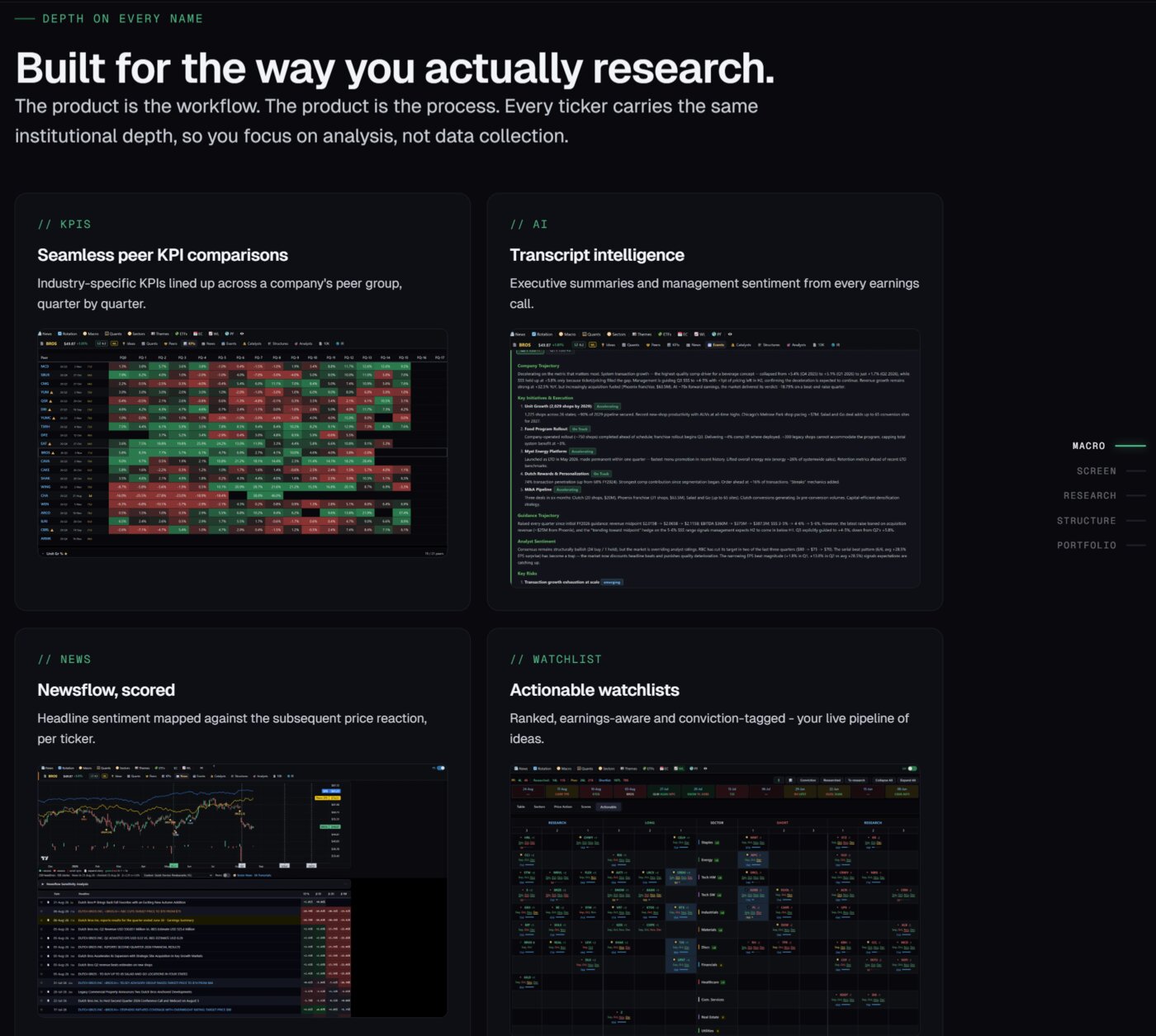 Long/Short Terminal screenshot